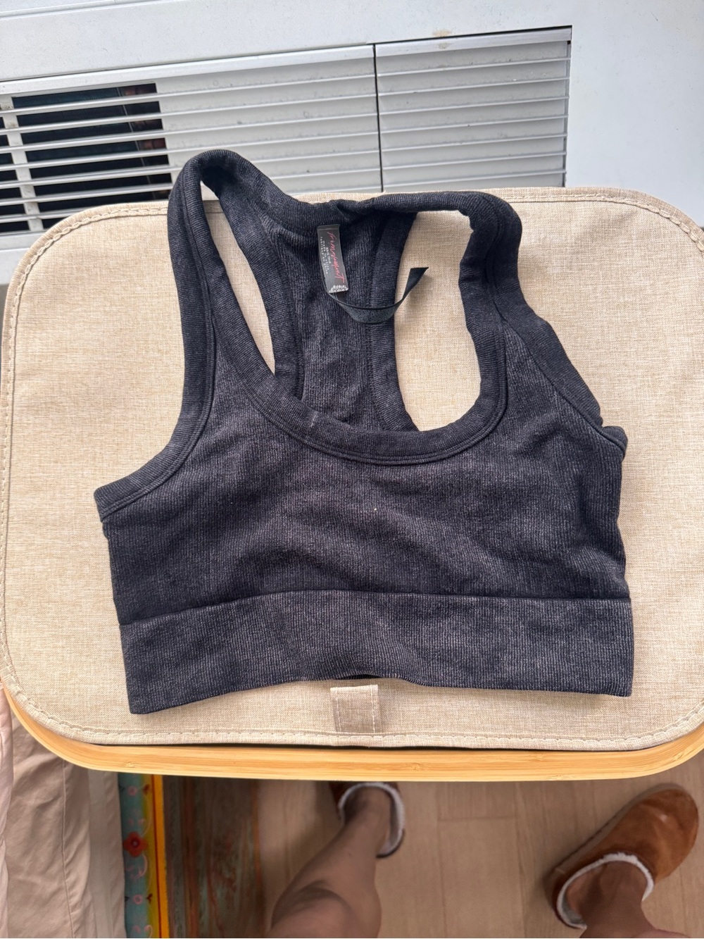 Black Racerback Sports Bra -
